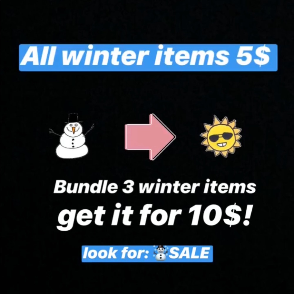 ☃️SALE Winter Off Season